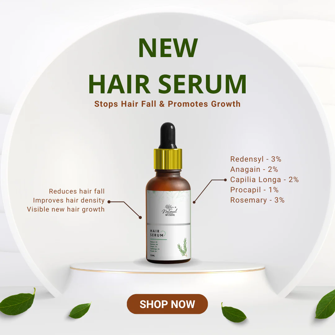 You are currently viewing Top 5 Natural Infusions Hair Growth Serum – A Powerful Solution for Hair Fall & Thinning
